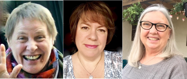 Zoe Alexander (left), C.S. practitioner and former Christian Science nurse, Kerrville, TX Mary Roadman (center), Christian Science nurse, Houston, TX Kay Taylor (Right), Christian Science nurse, Kerrville TX